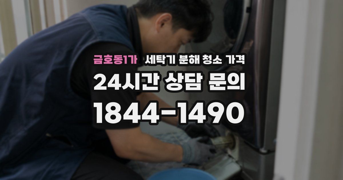 금호동1가 세탁기 분해 청소 가격