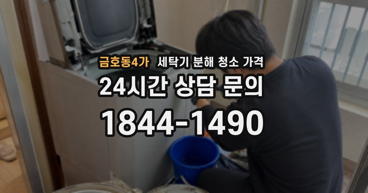 금호동4가 세탁기 분해 청소 가격