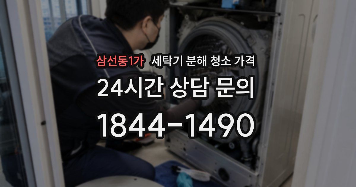 삼선동1가 세탁기 분해 청소 가격