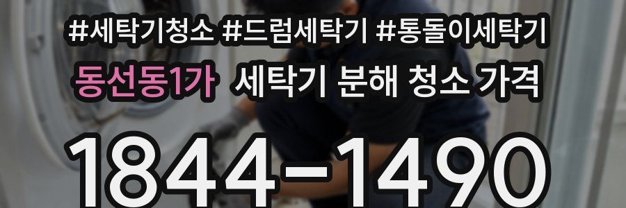 동선동1가 세탁기 분해 청소 가격