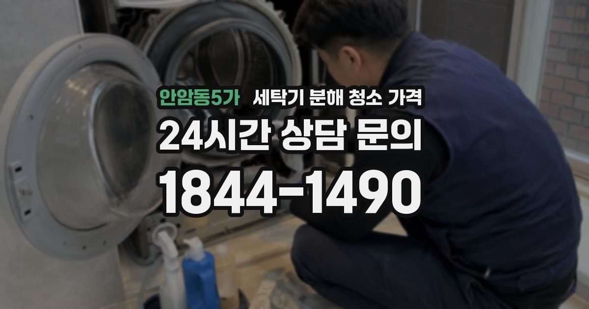 안암동5가 세탁기 분해 청소 가격