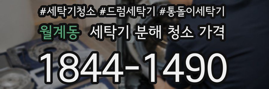 월계동 세탁기 분해 청소 가격