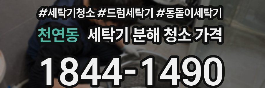 천연동 세탁기 분해 청소 가격