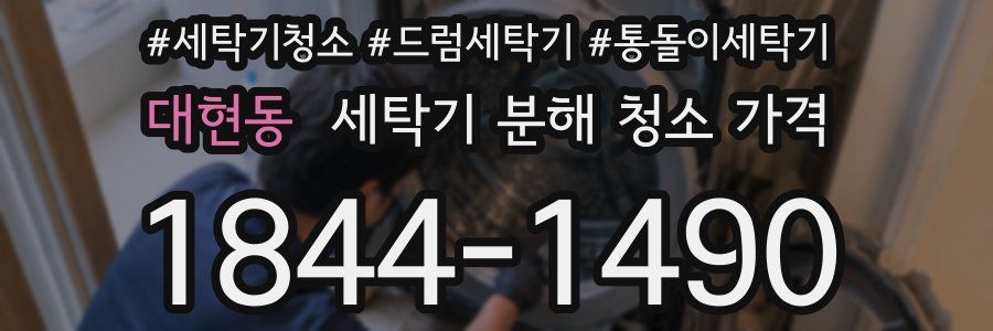 대현동 세탁기 분해 청소 가격