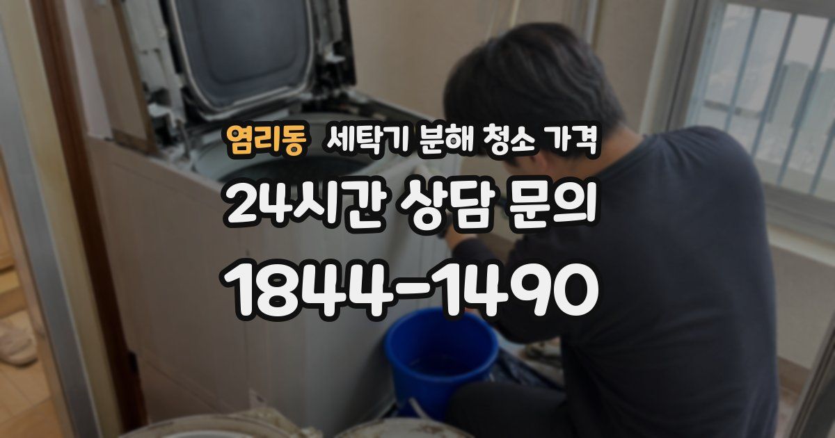 염리동 세탁기 분해 청소 가격
