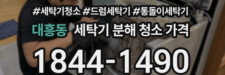 대흥동 세탁기 분해 청소 가격