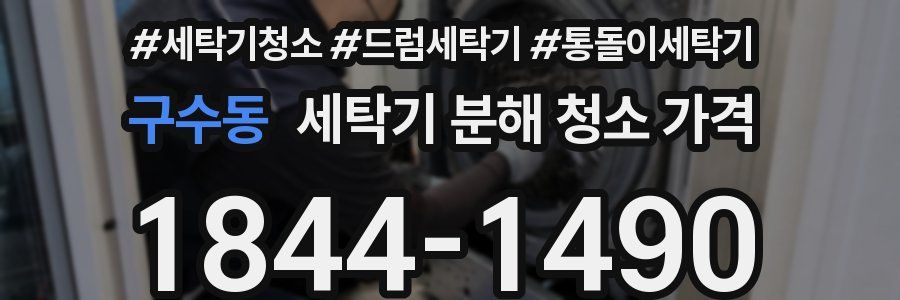 구수동 세탁기 분해 청소 가격