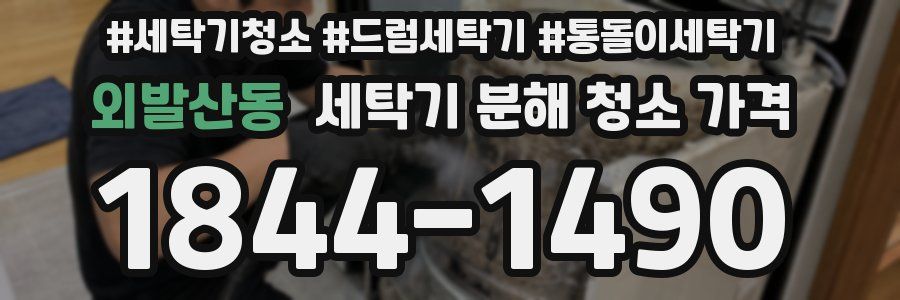 외발산동 세탁기 분해 청소 가격