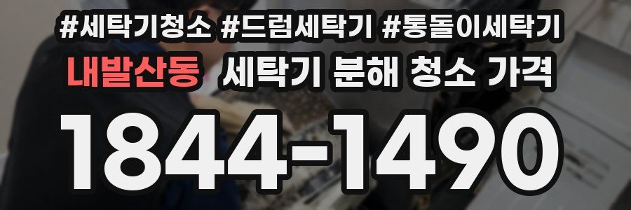 내발산동 세탁기 분해 청소 가격