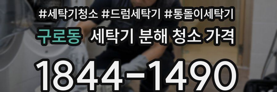 구로동 세탁기 분해 청소 가격