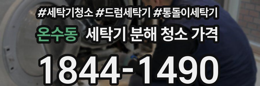 온수동 세탁기 분해 청소 가격