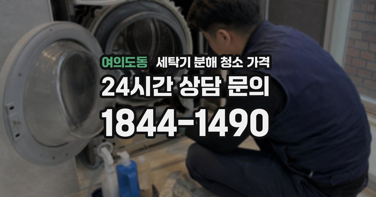 여의도동 세탁기 분해 청소 가격