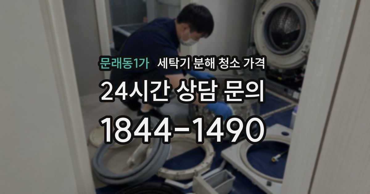 문래동1가 세탁기 분해 청소 가격