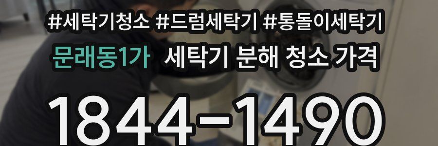 문래동1가 세탁기 분해 청소 가격