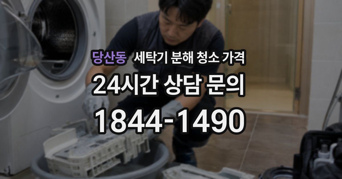 당산동 세탁기 분해 청소 가격