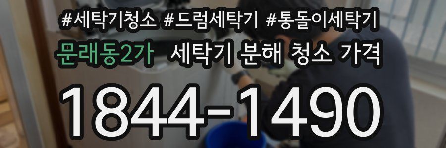문래동2가 세탁기 분해 청소 가격