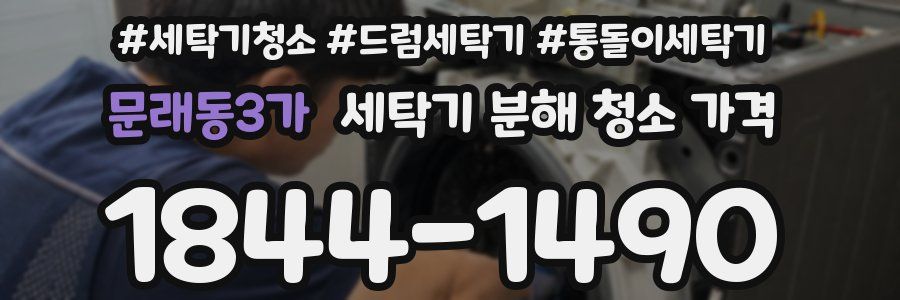 문래동3가 세탁기 분해 청소 가격