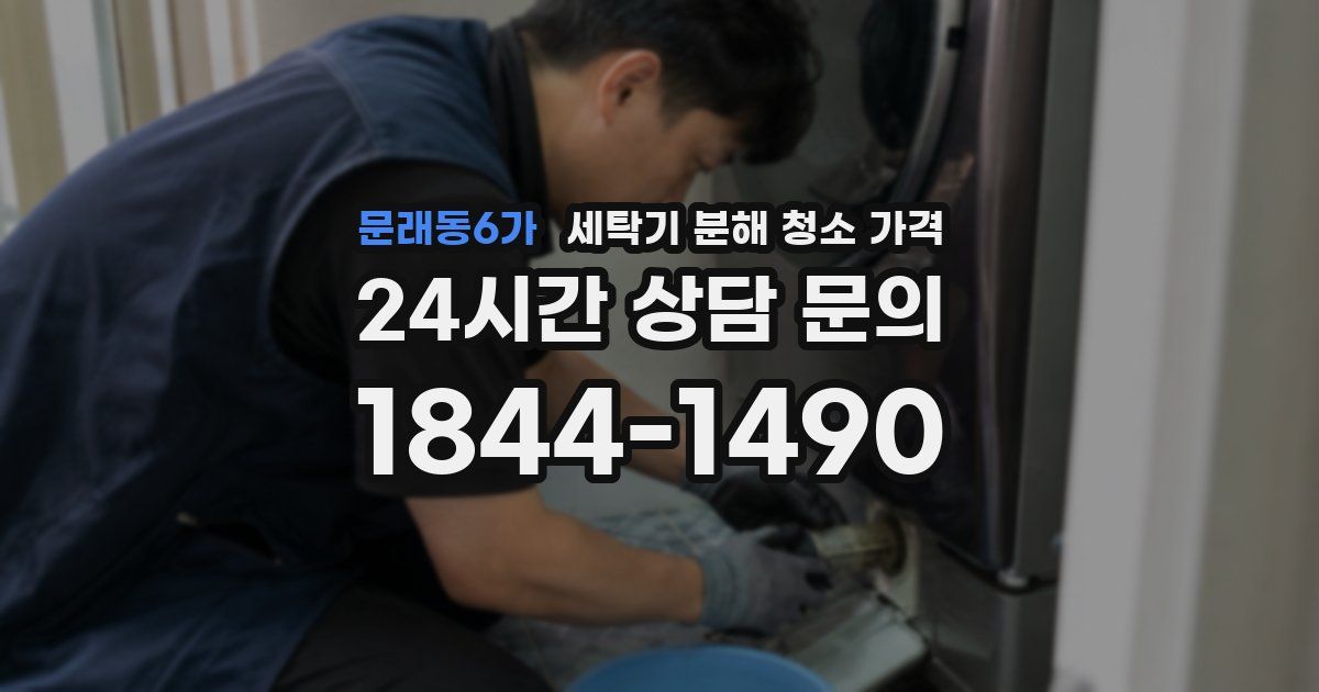 문래동6가 세탁기 분해 청소 가격
