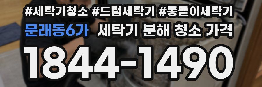 문래동6가 세탁기 분해 청소 가격