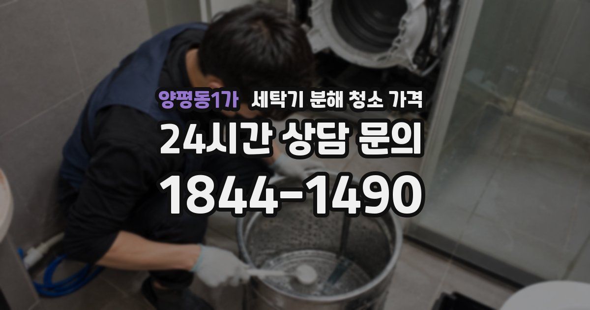 양평동1가 세탁기 분해 청소 가격