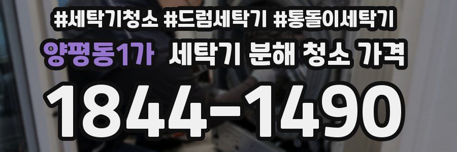 양평동1가 세탁기 분해 청소 가격