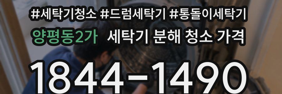 양평동2가 세탁기 분해 청소 가격
