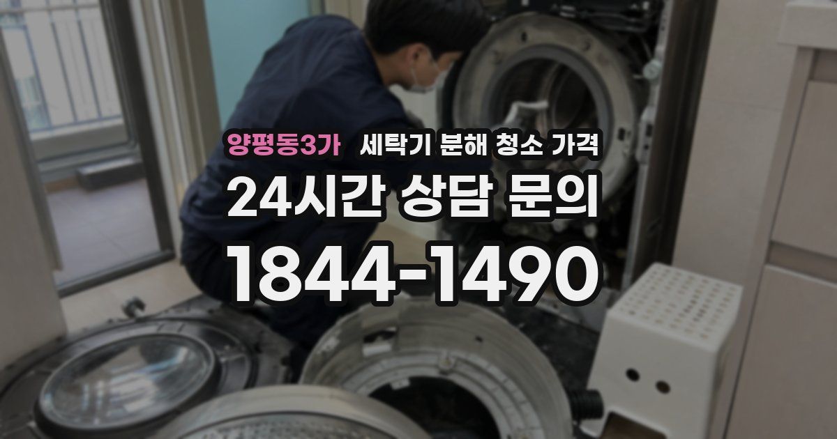 양평동3가 세탁기 분해 청소 가격