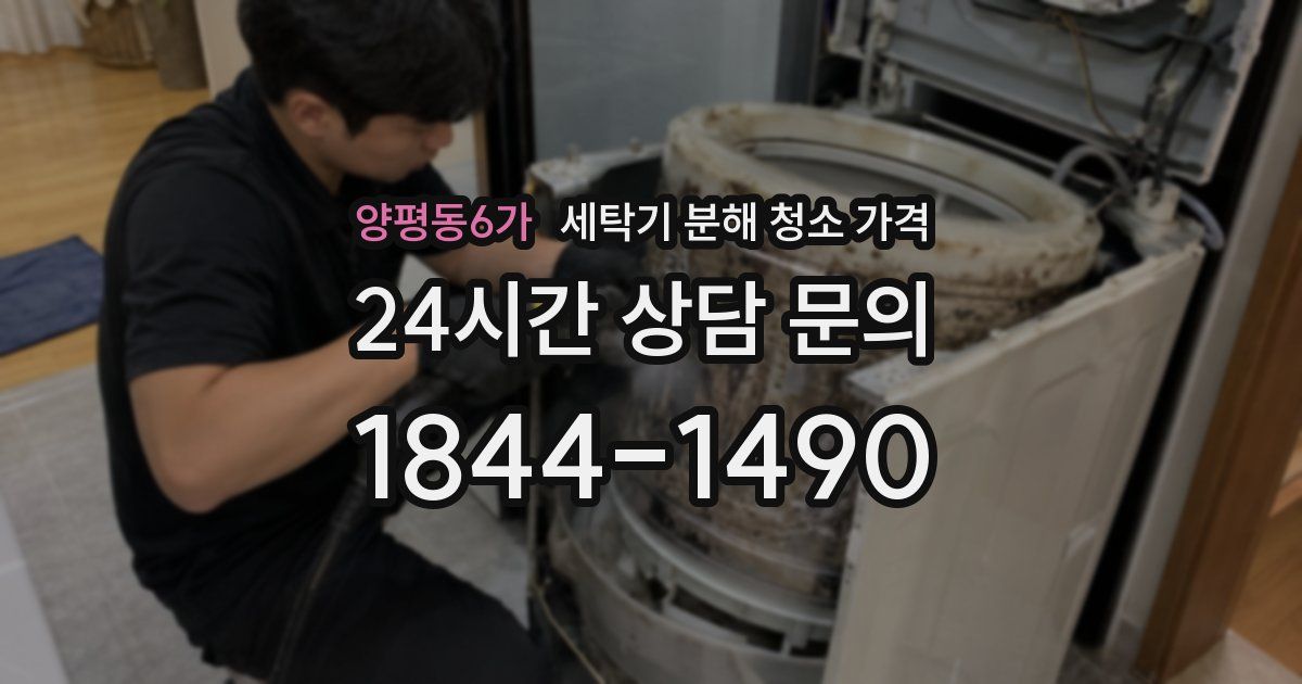 양평동6가 세탁기 분해 청소 가격