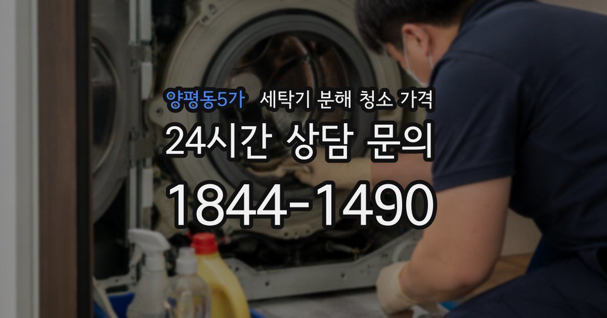 양평동5가 세탁기 분해 청소 가격