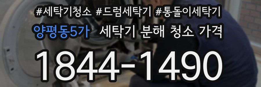 양평동5가 세탁기 분해 청소 가격
