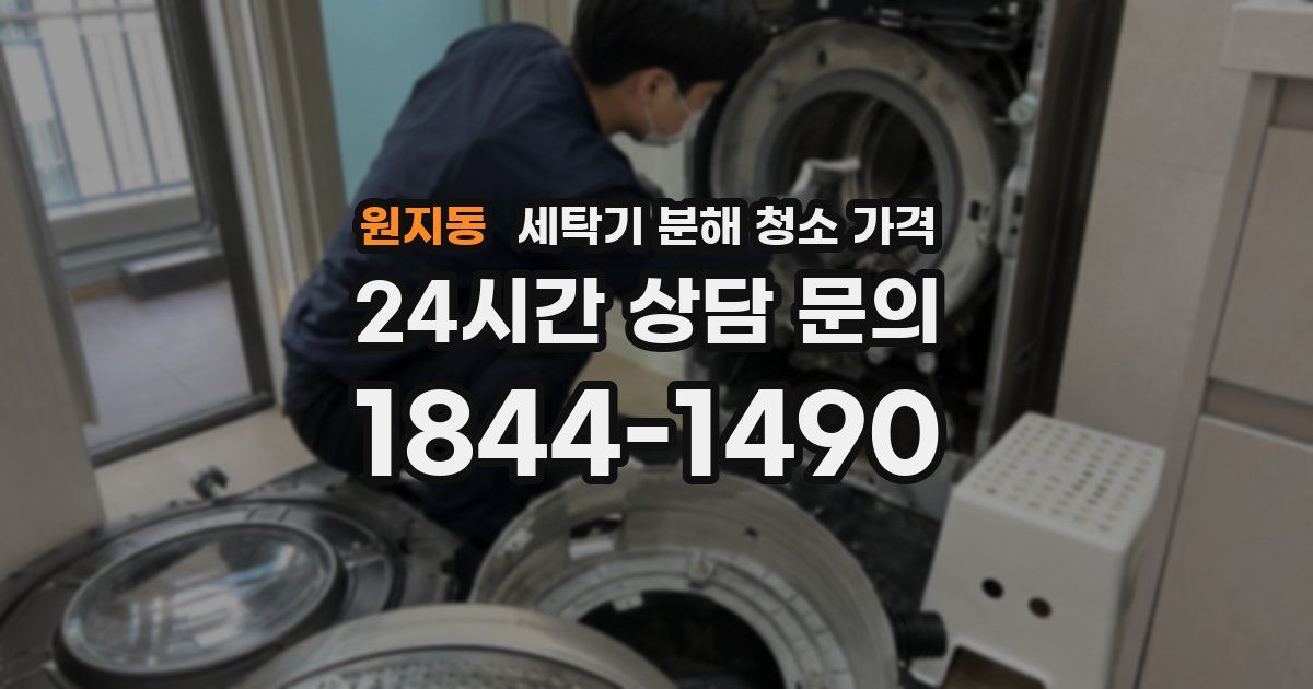 원지동 세탁기 분해 청소 가격