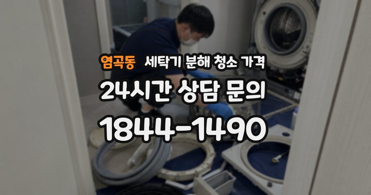 염곡동 세탁기 분해 청소 가격