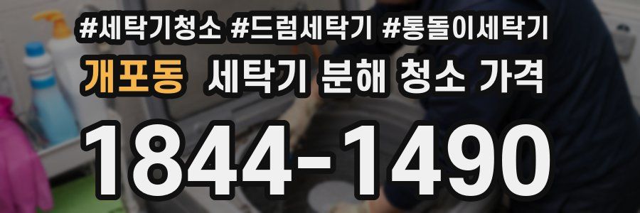 개포동 세탁기 분해 청소 가격