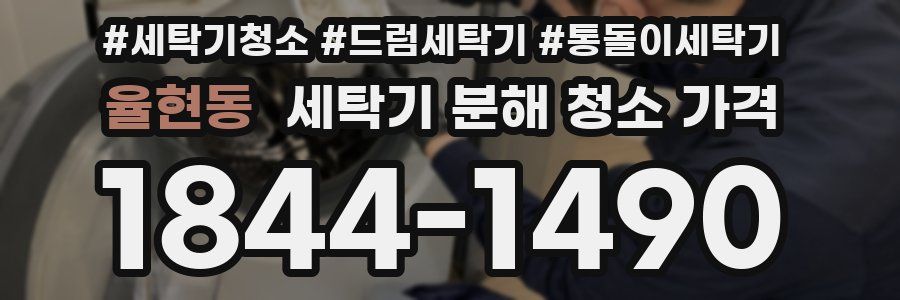 율현동 세탁기 분해 청소 가격