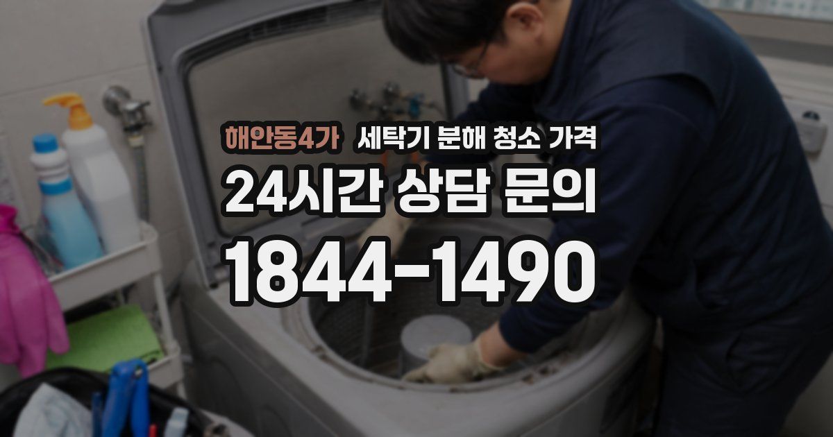 해안동4가 세탁기 분해 청소 가격