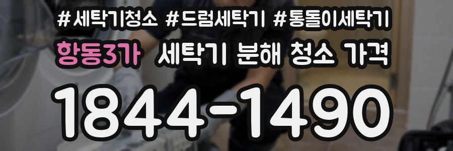 항동3가 세탁기 분해 청소 가격