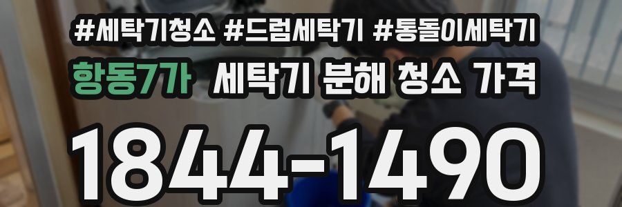 항동7가 세탁기 분해 청소 가격