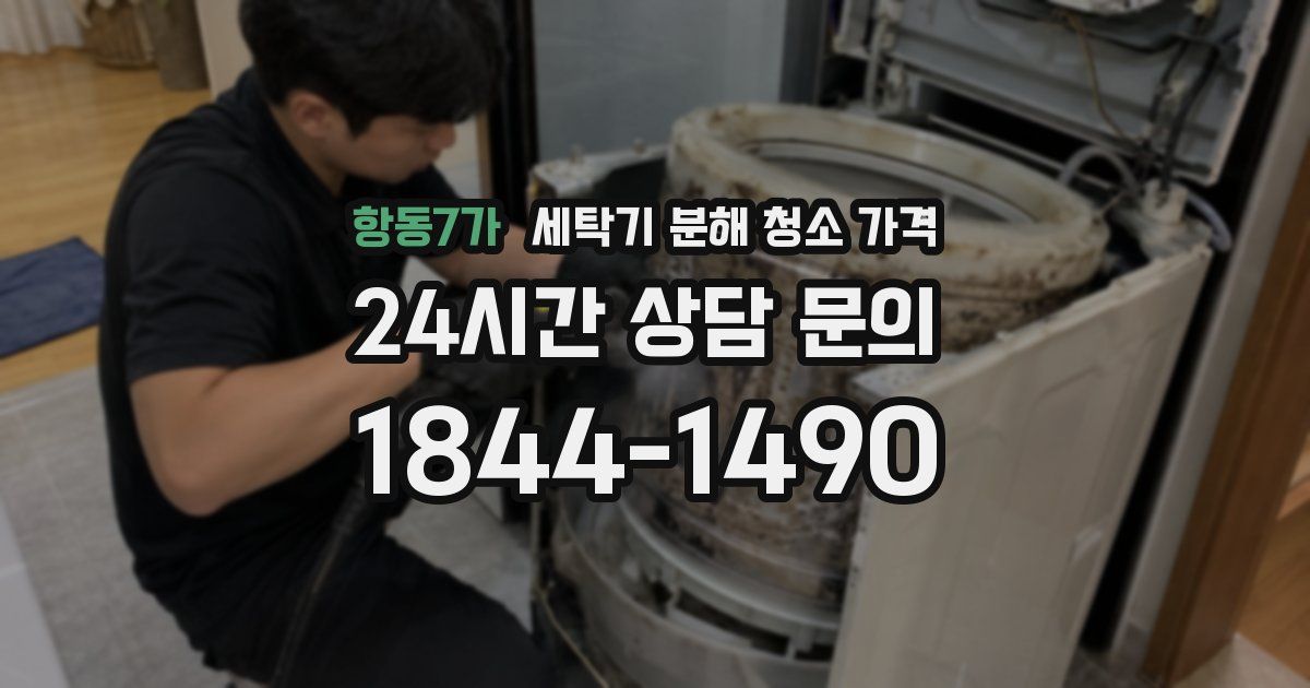 항동7가 세탁기 분해 청소 가격