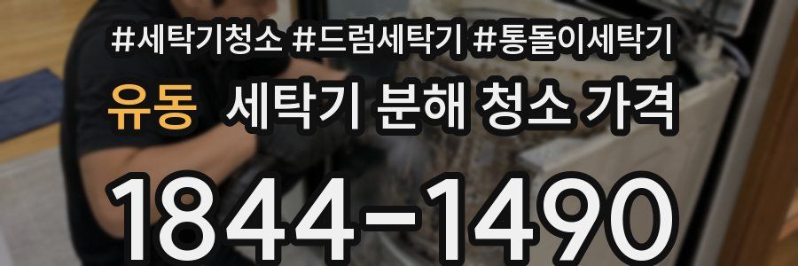 유동 세탁기 분해 청소 가격