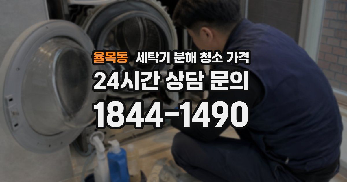 율목동 세탁기 분해 청소 가격