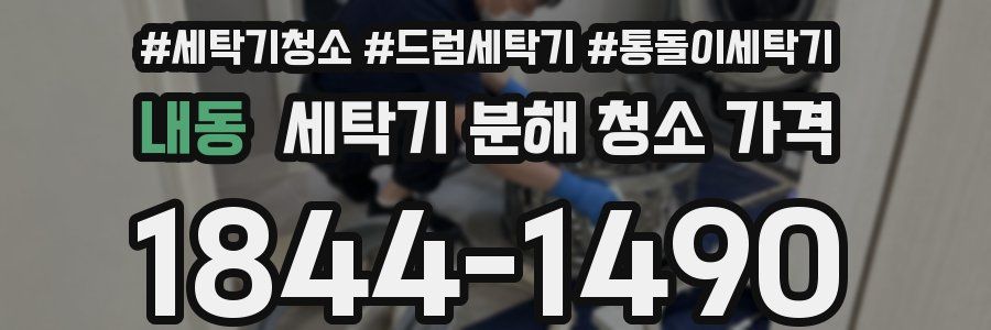 내동 세탁기 분해 청소 가격