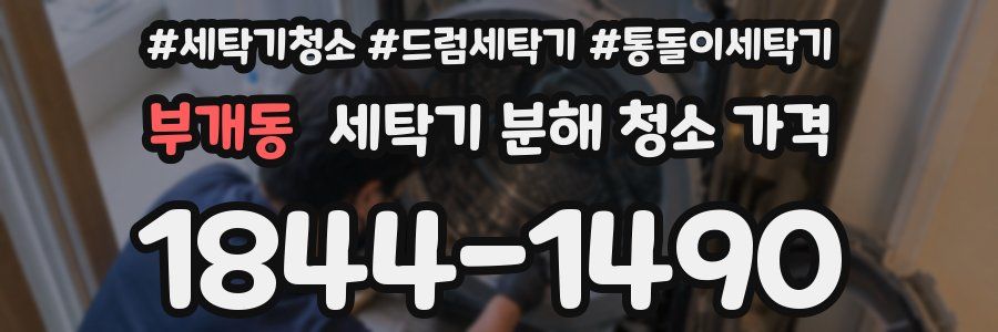 부개동 세탁기 분해 청소 가격