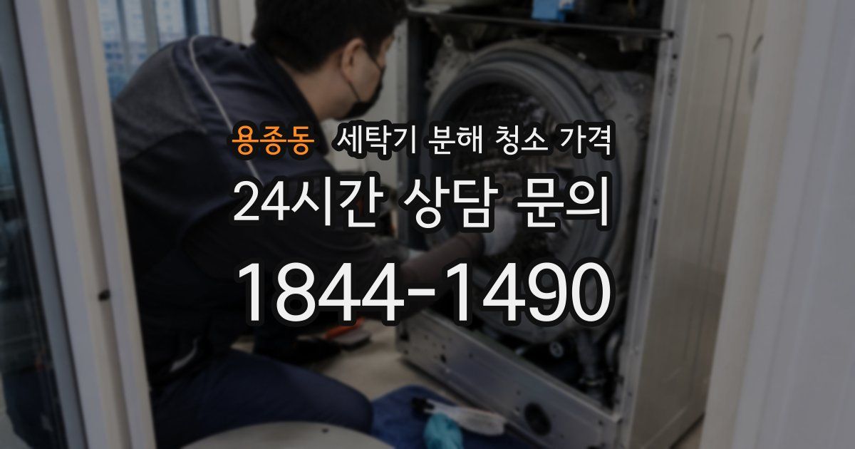 용종동 세탁기 분해 청소 가격