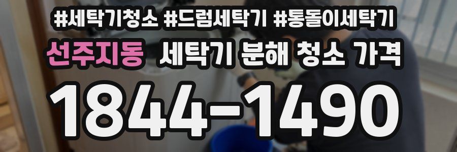 선주지동 세탁기 분해 청소 가격
