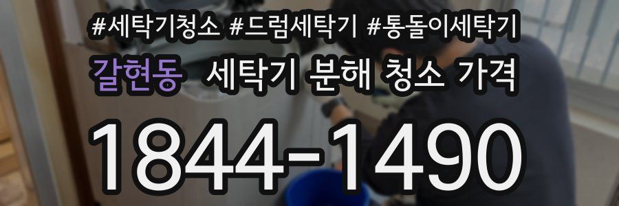 갈현동 세탁기 분해 청소 가격