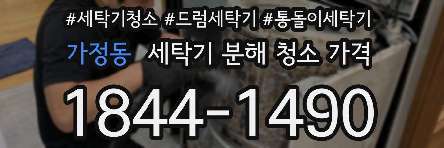 가정동 세탁기 분해 청소 가격