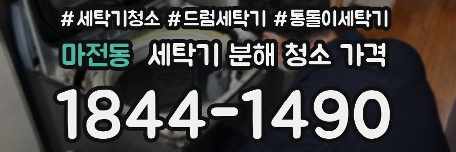 마전동 세탁기 분해 청소 가격