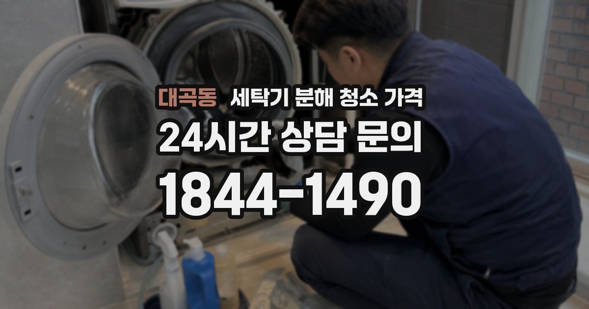 대곡동 세탁기 분해 청소 가격