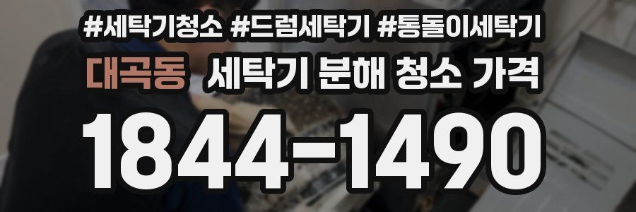 대곡동 세탁기 분해 청소 가격
