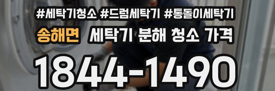 송해면 세탁기 분해 청소 가격